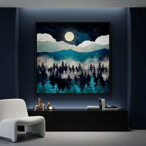 Evening Mist - Matte Canvas, Framed (Multi-color)