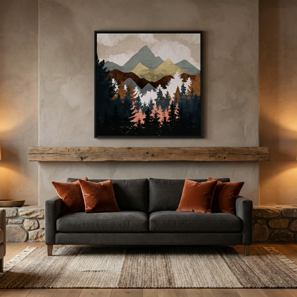 Forest View Matte Canvas, Stretched, No Frame