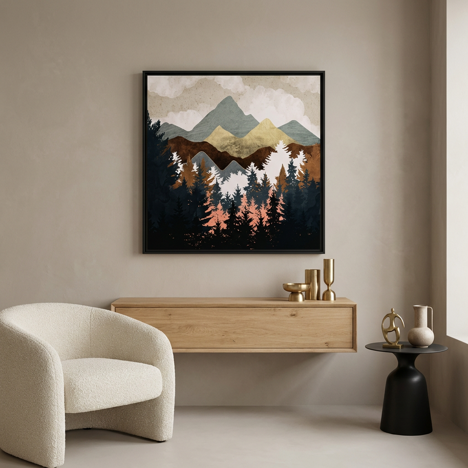 Forest View Matte Canvas, Stretched, No Frame