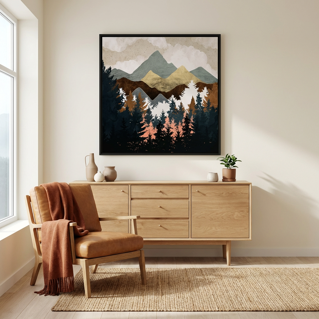 Forest View Matte Canvas, Stretched, No Frame