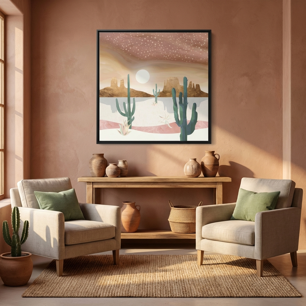 Honey Sky - Matte Canvas, Framed (Multi-color)