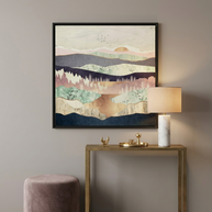 Golden Spring Reflection - Matte Canvas, Framed (Multi-color)