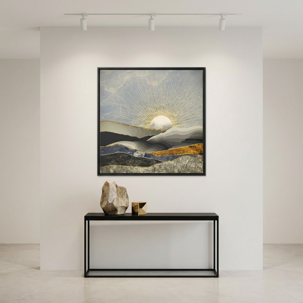 Morning Sun - Matte Canvas, Framed (Multi-color)