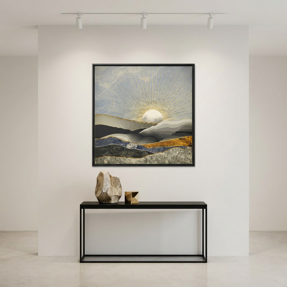Morning Sun - Matte Canvas, Framed (Multi-color)