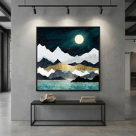 Ocean Stars - Matte Canvas, Framed (Multi-color)