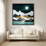 Ocean Stars - Matte Canvas, Framed (Multi-color)