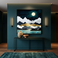 Ocean Stars - Matte Canvas, Framed (Multi-color)