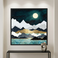 Ocean Stars - Matte Canvas, Framed (Multi-color)