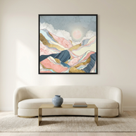Spring Morning - Matte Canvas, Framed (Multi-color)