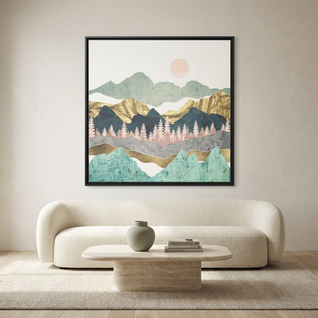 Summer Vista - Matte Canvas, Framed (Multi-color)
