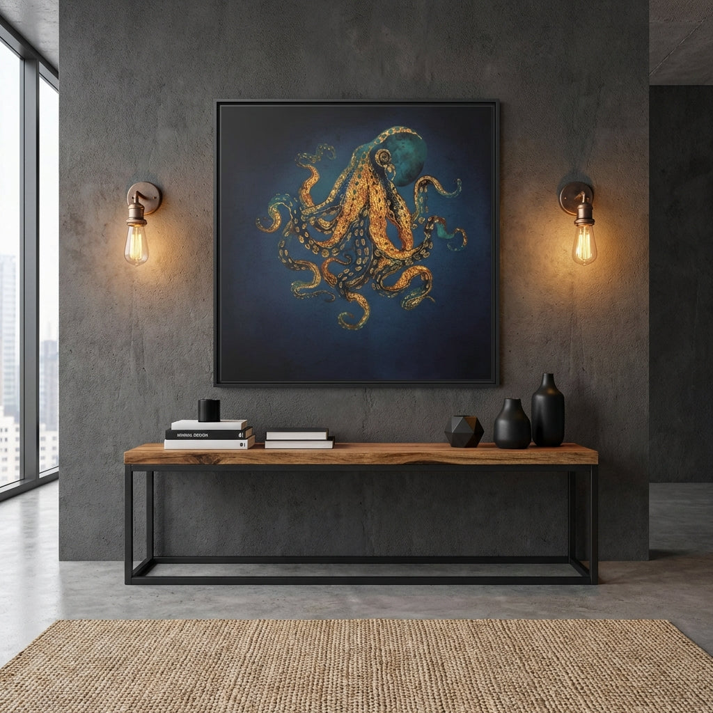 Underwater Dream IV - Matte Canvas, Framed (Multi-color)