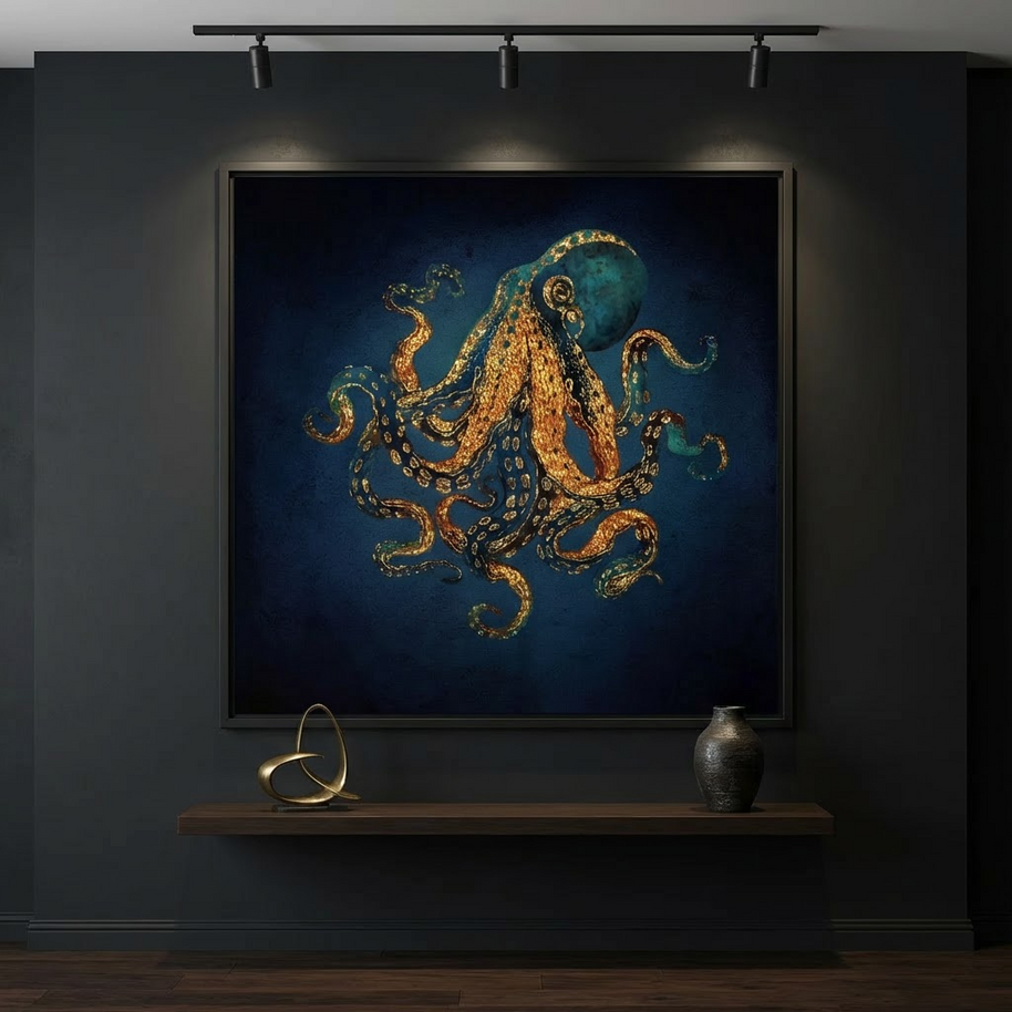 Underwater Dream IV - Matte Canvas, Framed (Multi-color)