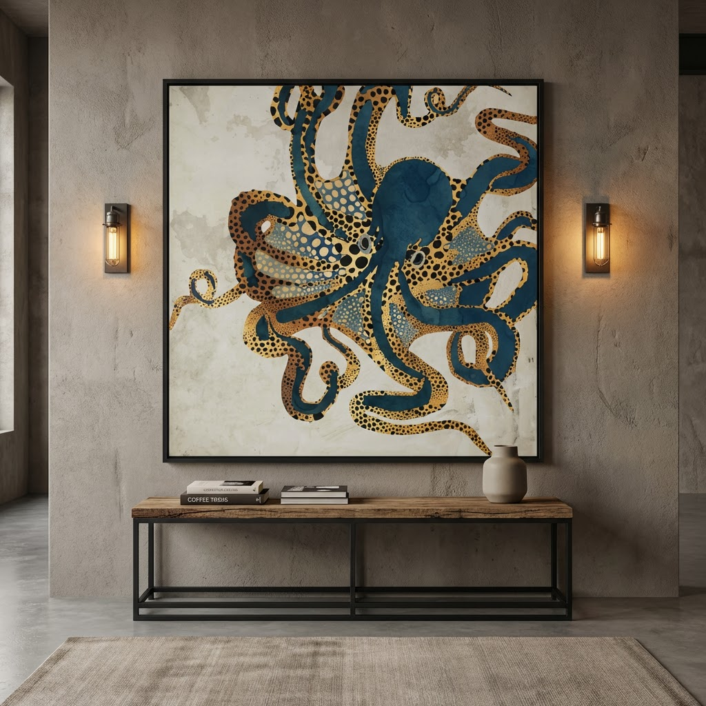 Underwater Dream VI - Matte Canvas, Framed (Multi-color)