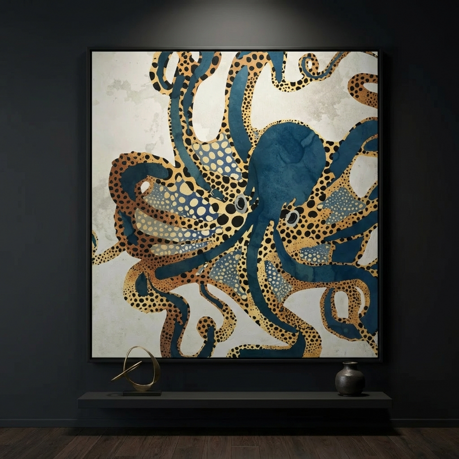 Underwater Dream VI - Matte Canvas, Framed (Multi-color)