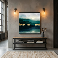 Waters Edge Reflection - Matte Canvas, Framed (Multi-color)
