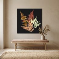 Autumn Fern - Matte Canvas, Framed (Multi-color)