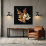 Autumn Fern - Matte Canvas, Framed (Multi-color)