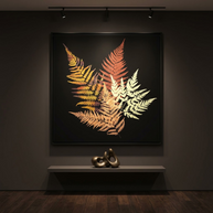 Autumn Fern - Matte Canvas, Framed (Multi-color)
