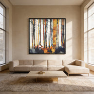 Autumn Hunt - Matte Canvas, Framed (Multi-color)