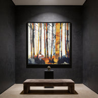 Autumn Hunt - Matte Canvas, Framed (Multi-color)