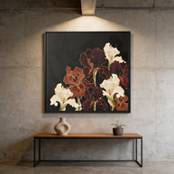 Autumn Iris - Matte Canvas, Framed (Multi-color)