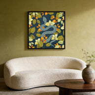 Autumn Serpent Garden - Matte Canvas, Framed (Multi-color)