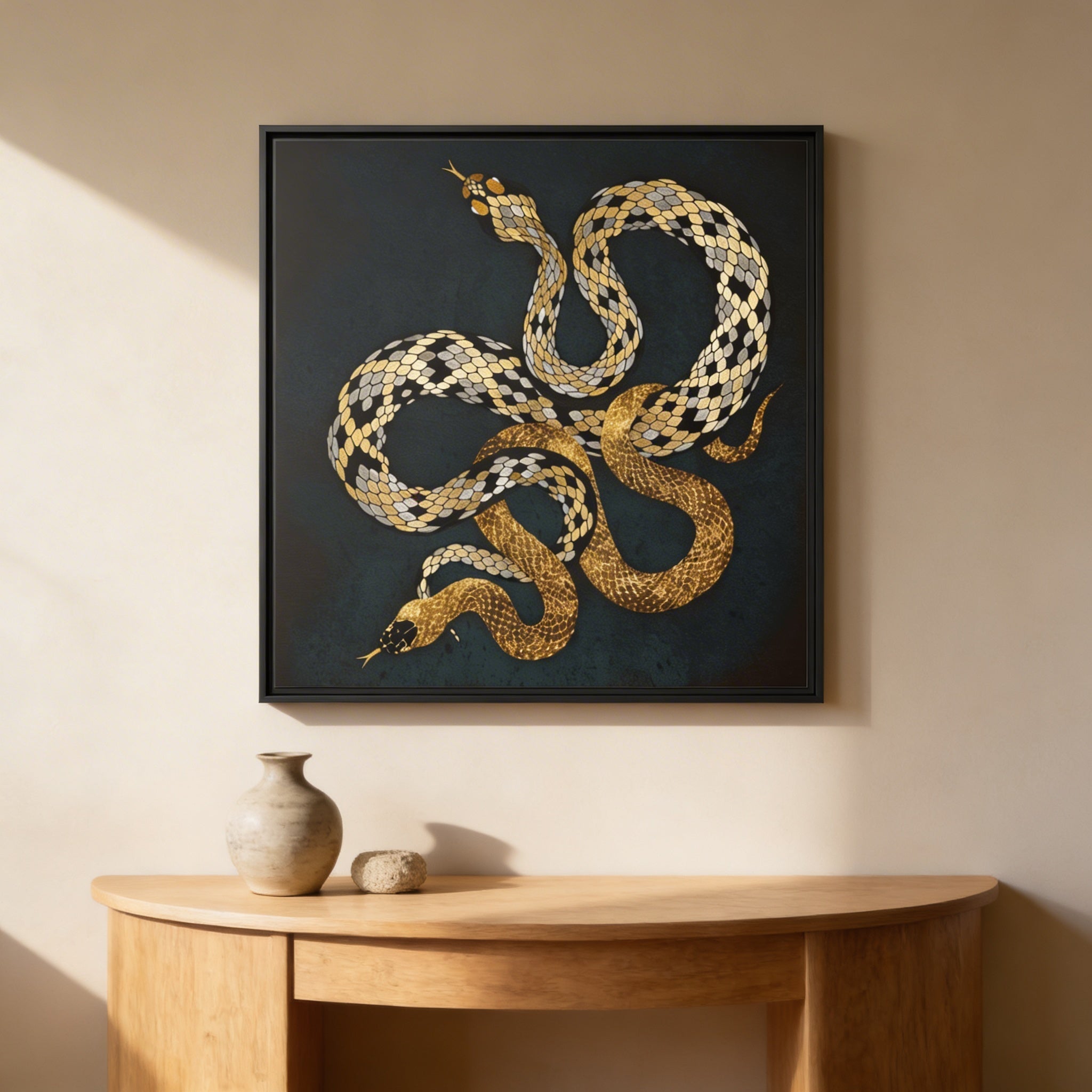 Balance - Matte Canvas, Framed (Multi-color)