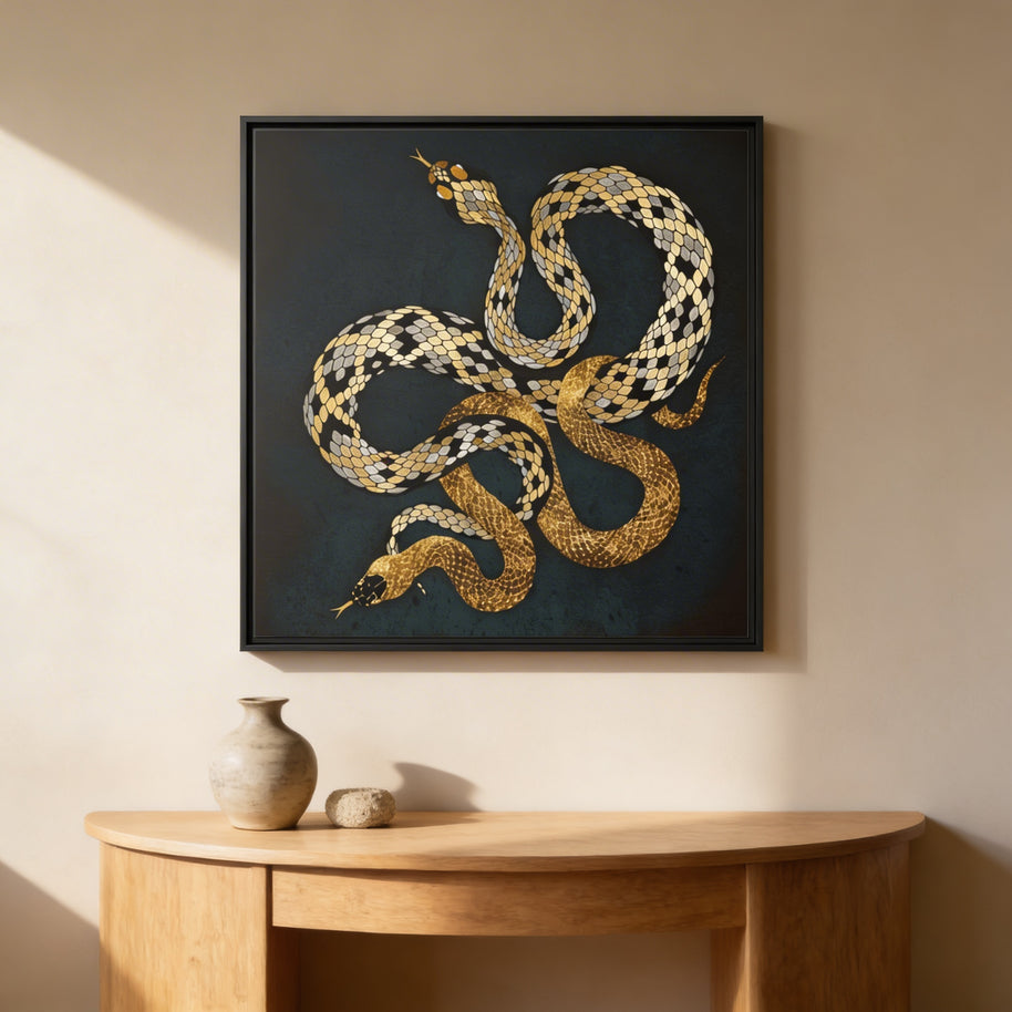 Balance - Matte Canvas, Framed (Multi-color)