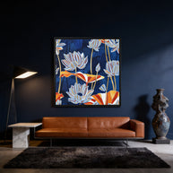 Bold Botanical - Matte Canvas, Framed (Multi-color)