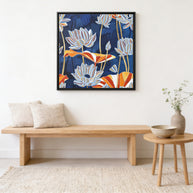 Bold Botanical - Matte Canvas, Framed (Multi-color)