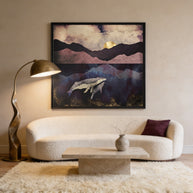 Bond - Matte Canvas, Framed (Multi-color)