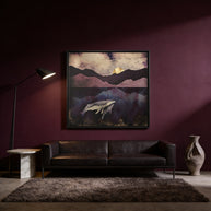 Bond - Matte Canvas, Framed (Multi-color)