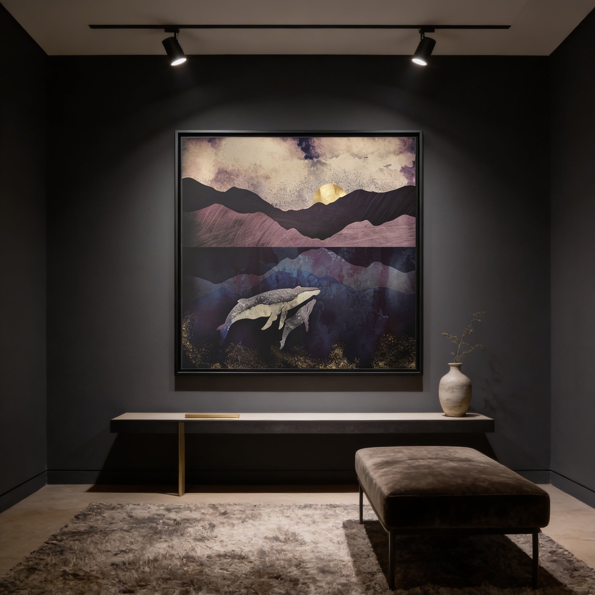 Bond - Matte Canvas, Framed (Multi-color)