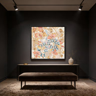 Coral Spring Garden - Matte Canvas, Framed (Multi-color)