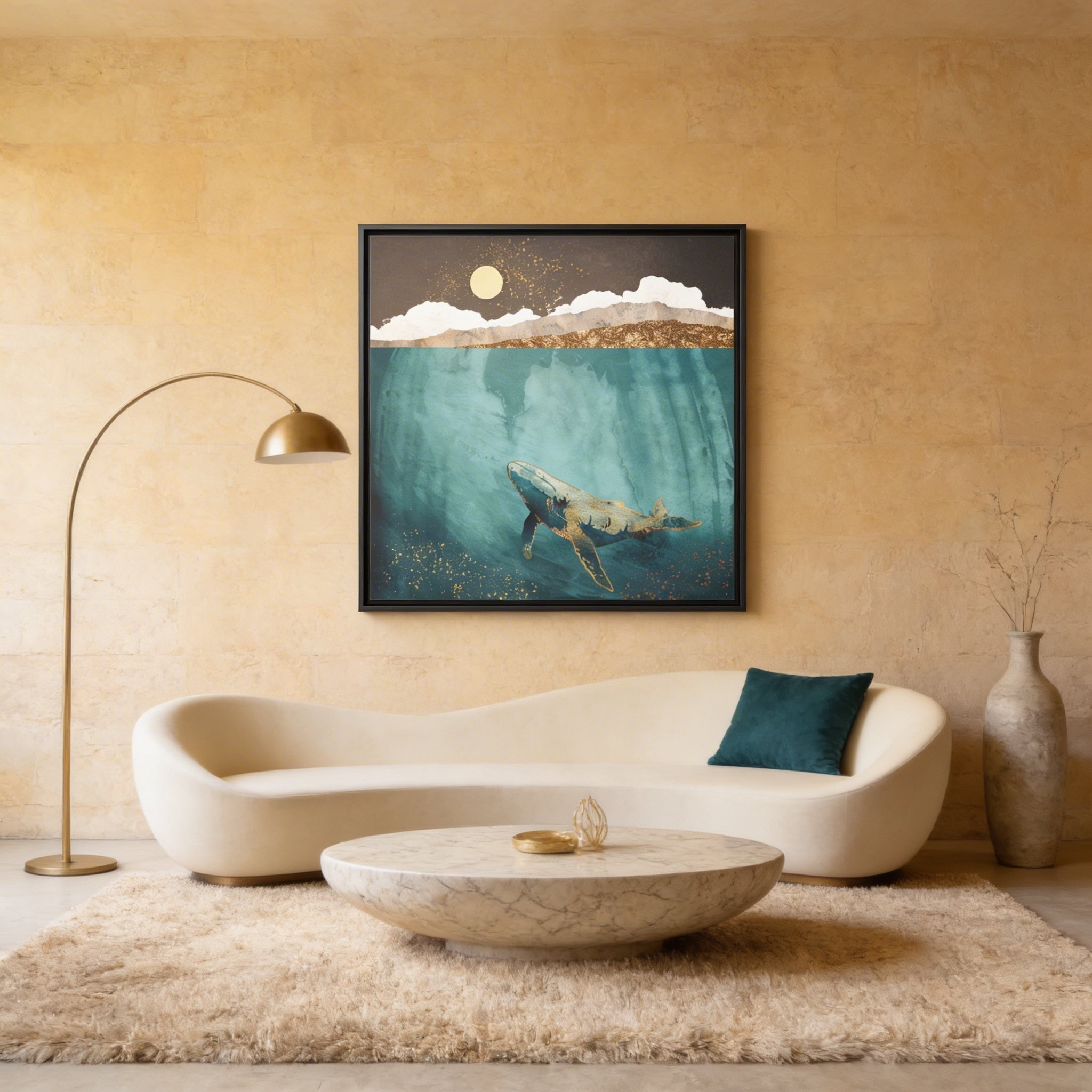 Light Beneath - Matte Canvas, Framed (Multi-color)