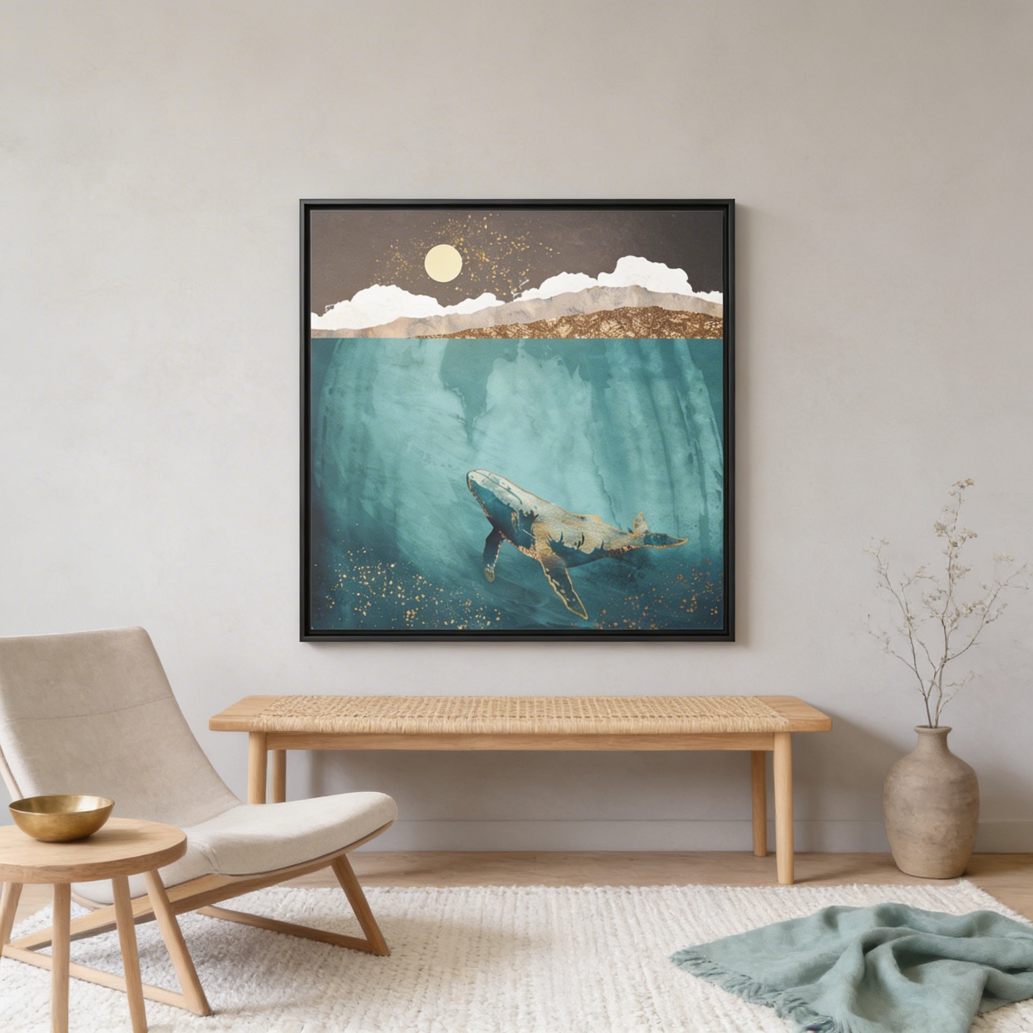 Light Beneath - Matte Canvas, Framed (Multi-color)