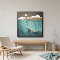Light Beneath - Matte Canvas, Framed (Multi-color)