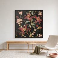 Lily - Matte Canvas, Framed (Multi-color)