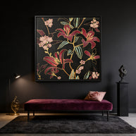 Lily - Matte Canvas, Framed (Multi-color)