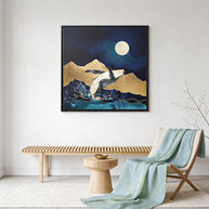 Live Free - Matte Canvas, Framed (Multi-color)