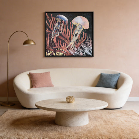 Metallic Coral - Matte Canvas, Framed (Multi-color)