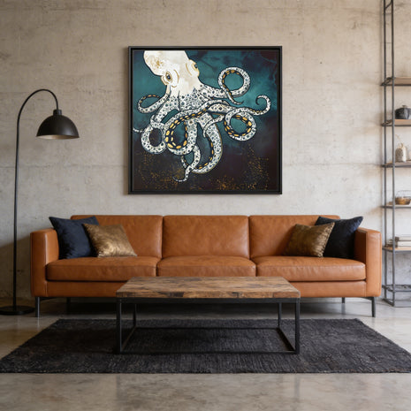 Underwater Dream VII - Matte Canvas, Framed (Multi-color)