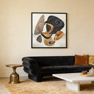 Abstract Pebbles III - Matte Canvas, Framed (Multi-color)