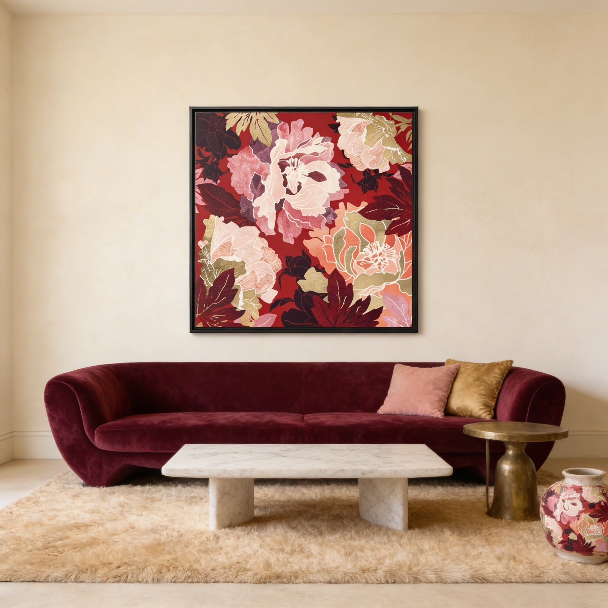 Bold Botanical II - Matte Canvas, Framed (Multi-color)