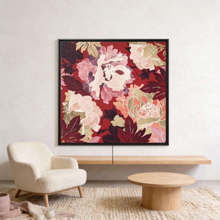 Bold Botanical II - Matte Canvas, Framed (Multi-color)