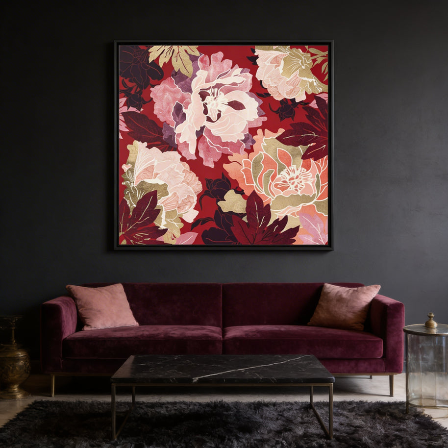 Bold Botanical II - Matte Canvas, Framed (Multi-color)
