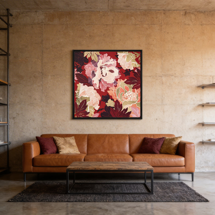 Bold Botanical II - Matte Canvas, Framed (Multi-color)