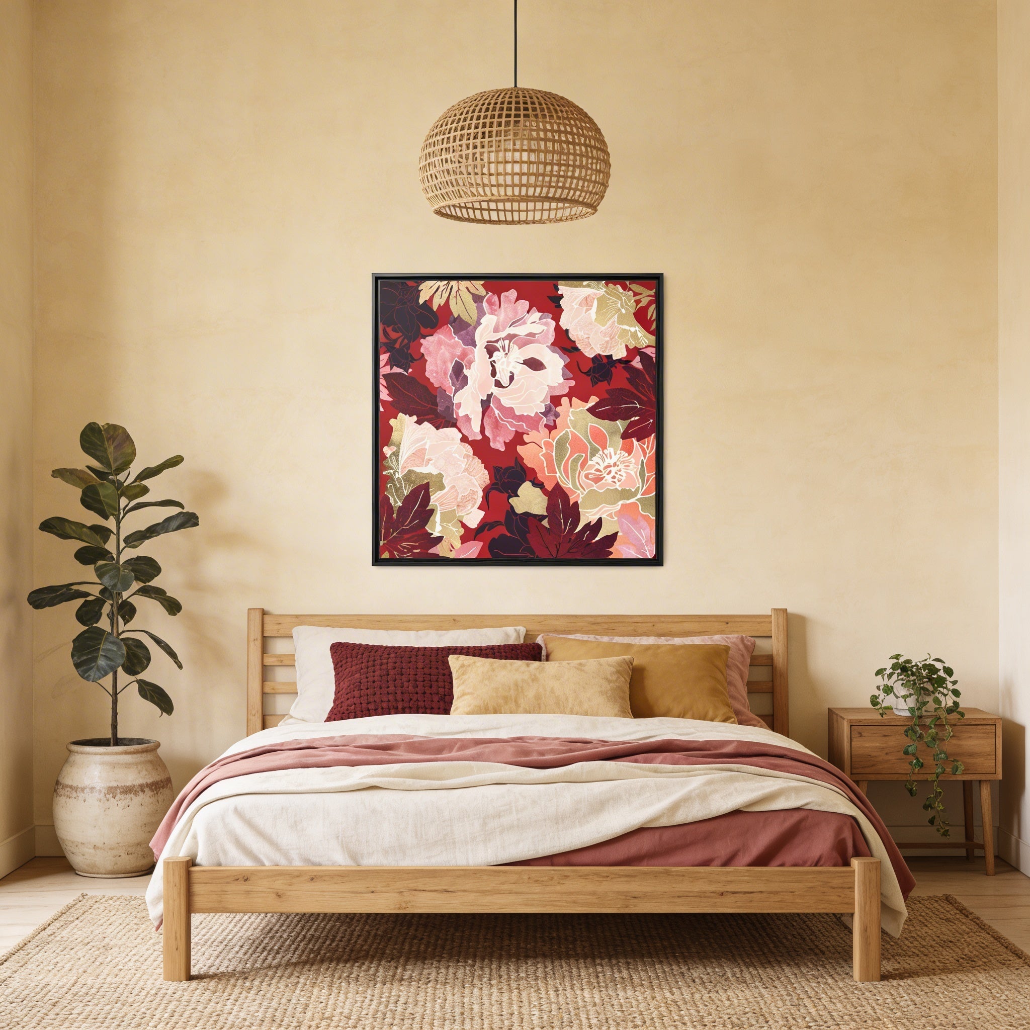 Bold Botanical II - Matte Canvas, Framed (Multi-color)