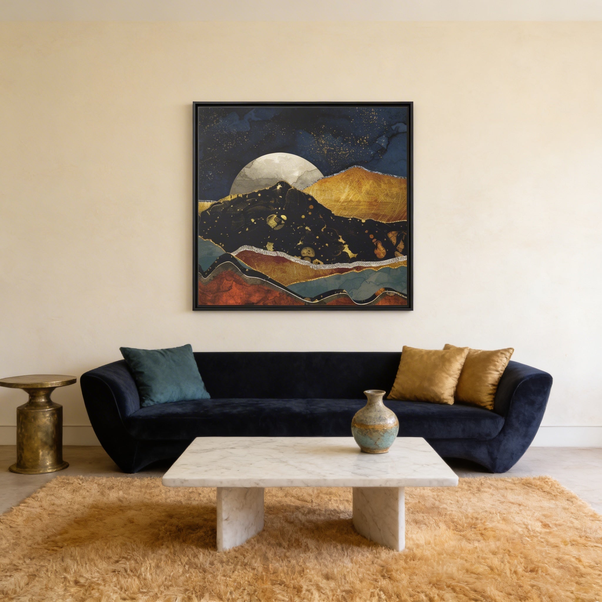 Bronze Night - Matte Canvas, Framed (Multi-color)