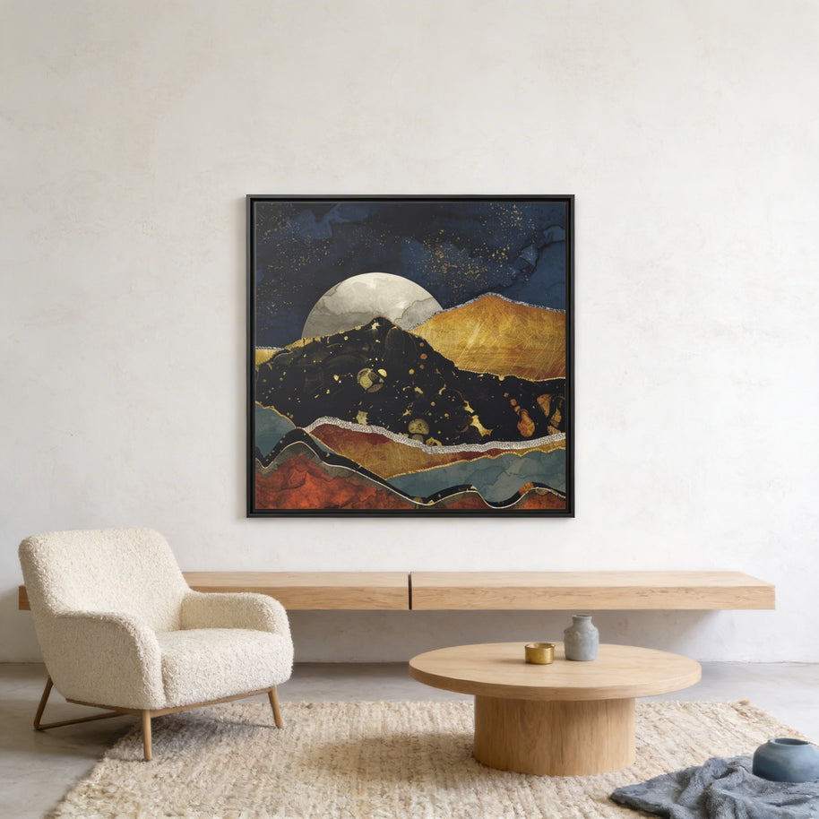 Bronze Night - Matte Canvas, Framed (Multi-color)